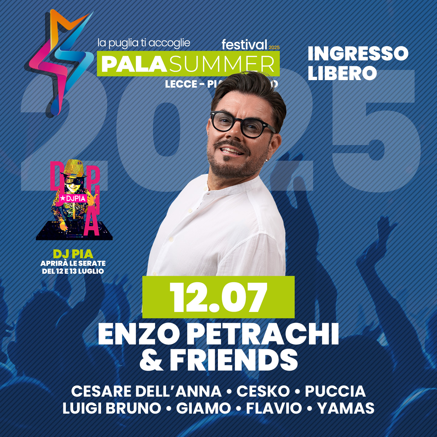 Copertina evento Palasummer Enzo Petrachi and Friends